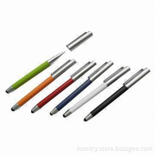 2-in-1 Stylus Touch Pens/Ballpens for iPad/iPhone/Smartphones/Tablet PC, Capacitive Screen, OEM